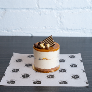 Salted Caramel Mousse Cake Piece - A Perfect Fusion of Sweet and Salty