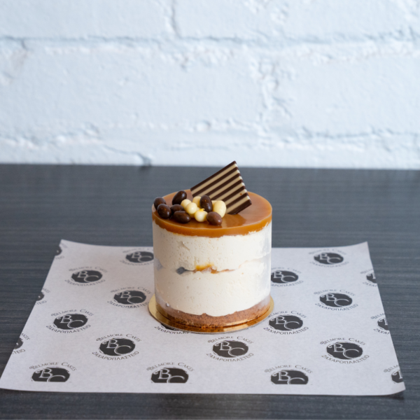 Salted Caramel Mousse Cake Piece - A Perfect Fusion of Sweet and Salty
